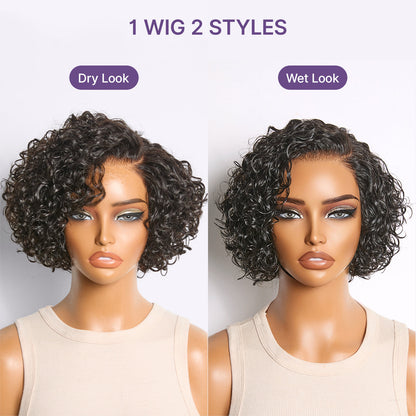 ✨Mature Bouncy Curl C-Part Glueless HD Lace Wig