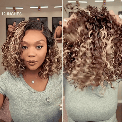 🩷Ready-to-Go Glueless Curly Bob Wig