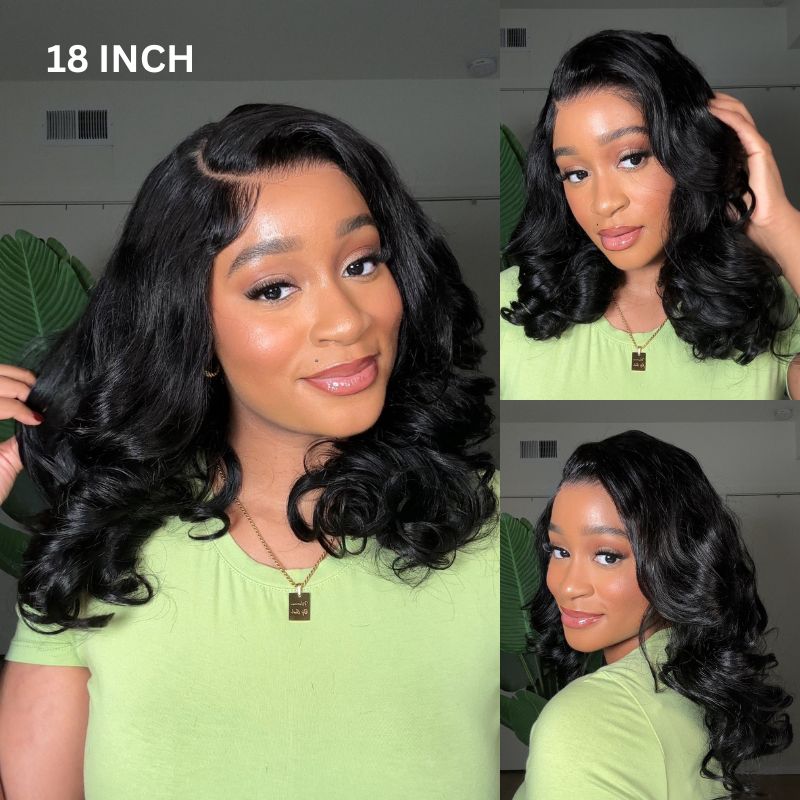 Transparent lace wavy wig, ready to wear